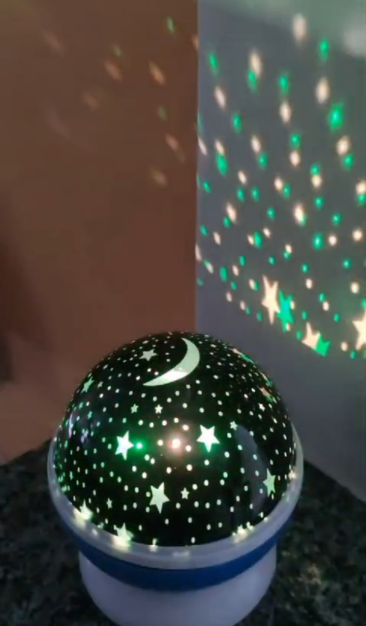Star Master Night Light Projector – Rotating Galaxy Star Light, LED Color Changing Lamp for Room Decoration (Random Color)